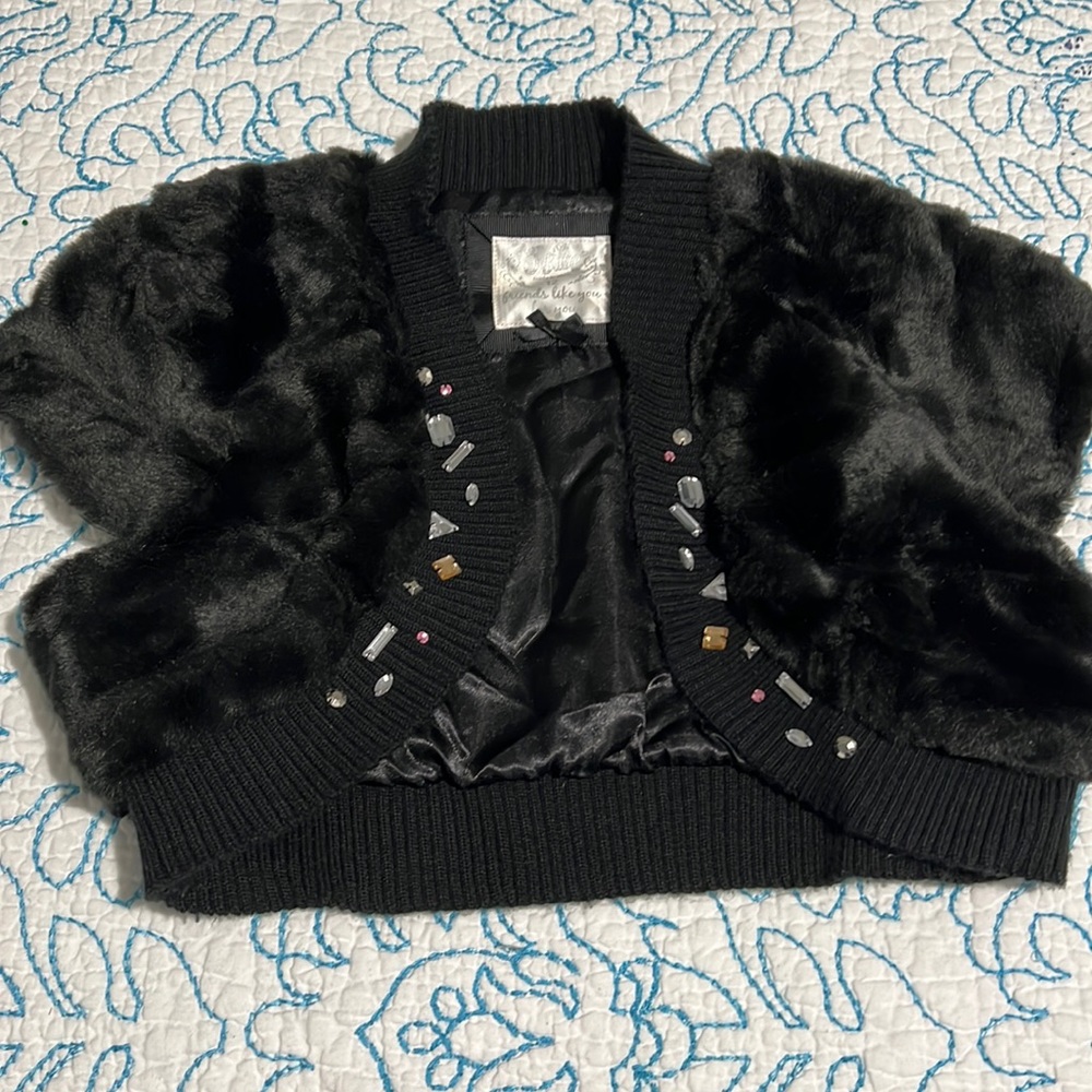 Girls jeweled size 12 shrug.